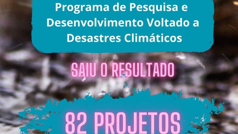 Card com o número 82 projetos resulyado final das propostas aprovadas