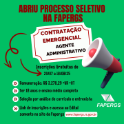 Card com os dados de inscrição e sobre o edital